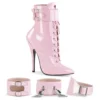 DOMINA-1023 Ankle Boot | Pink Patent