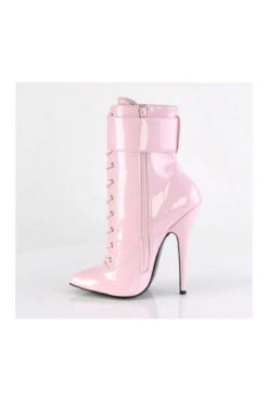 DOMINA-1023 Ankle Boot | Pink Patent -Coquette Shop domina 1023 ankle boot pink patent ankle boots devious sexyshoescom 3