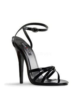 DOMINA-108 Sandal | Black Patent