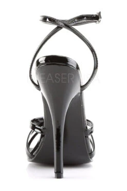 DOMINA-108 Sandal | Black Patent -Coquette Shop domina 108 sandal black patent sandals devious sexyshoescom 4