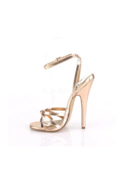 DOMINA-108 Sandal | Rose Gold -Coquette Shop domina 108 sandal gold faux leather sandals devious sexyshoescom 3 501f6b98 0983 453b abad 9ce95c19e909