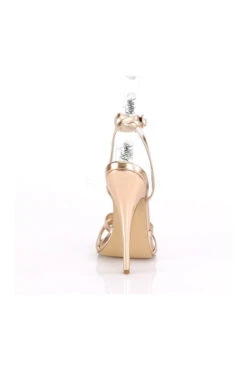 DOMINA-108 Sandal | Rose Gold -Coquette Shop domina 108 sandal gold faux leather sandals devious sexyshoescom 4 ddc88b77 3461 482f bc93 49c89df57f2c