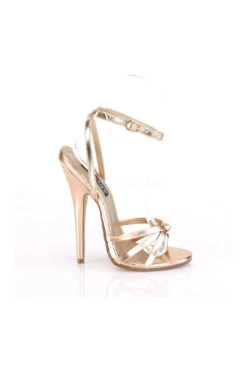 DOMINA-108 Sandal | Rose Gold -Coquette Shop domina 108 sandal gold faux leather sandals devious sexyshoescom 5 c40feb09 ae3d 4758 93b2 3493fc19906d