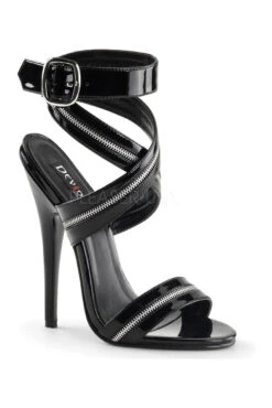 DOMINA-119 Sandal | Black Patent
