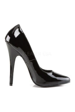 DOMINA-420 Pump | Black Patent -Coquette Shop domina 420 pump black patent pumps devious sexyshoescom 5