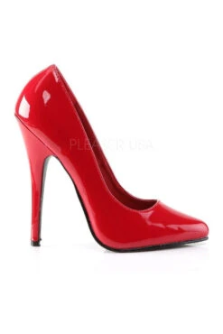 DOMINA-420 Pump | Red Patent -Coquette Shop domina 420 pump red patent pumps devious sexyshoescom 5