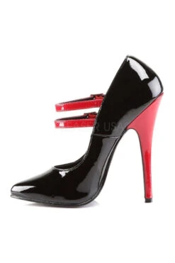 DOMINA-442 Pump | Black Patent -Coquette Shop domina 442 pump black patent mary janes devious sexyshoescom 3