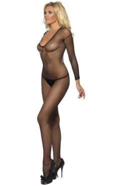 FEVER Fishnet Body Stocking | Black -Coquette Shop fishnet body stocking black thigh high hosiery fever sexyshoescom 3