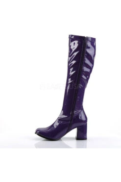 GOGO-300 Go Go Boot | Purple Patent -Coquette Shop gogo 300 go go boot purple patent knee boots funtasma sexyshoescom 3