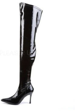 LUST-3000 Thigh Boot | Black Patent -Coquette Shop lust 3000 thigh boot black patent thigh boots funtasma sexyshoescom 3