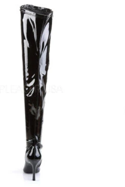 LUST-3000 Thigh Boot | Black Patent -Coquette Shop lust 3000 thigh boot black patent thigh boots funtasma sexyshoescom 4