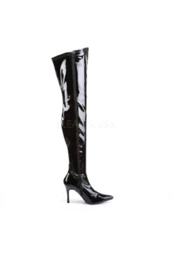 LUST-3000 Thigh Boot | Black Patent -Coquette Shop lust 3000 thigh boot black patent thigh boots funtasma sexyshoescom 5