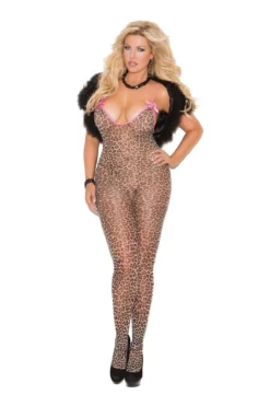 Plus Size Bodystocking With Bows -Coquette Shop plus size bodystocking with bows plus bodystockings elegant moments sexyshoescom 3