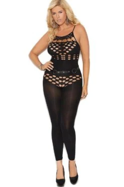 Plus Size Footless Bodystocking -Coquette Shop plus size footless bodystocking plus bodystockings elegant moments sexyshoescom 3