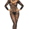 Plus Size Long Sleeve Bodystocking