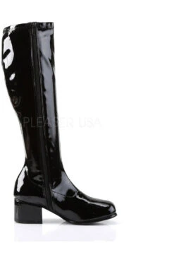 RETRO-300 Go Go Boot | Black Patent -Coquette Shop retro 300 go go boot black patent knee boots funtasma sexyshoescom 5