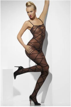 FEVER Sheer Body Stocking | Black