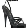 SULTRY-638 Sandal | Black Patent