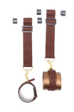 Surrender Door Jamb With Cuffs -Coquette Shop surrender door jamb with cuffs cuffs chokers x play gold sexyshoescom 3